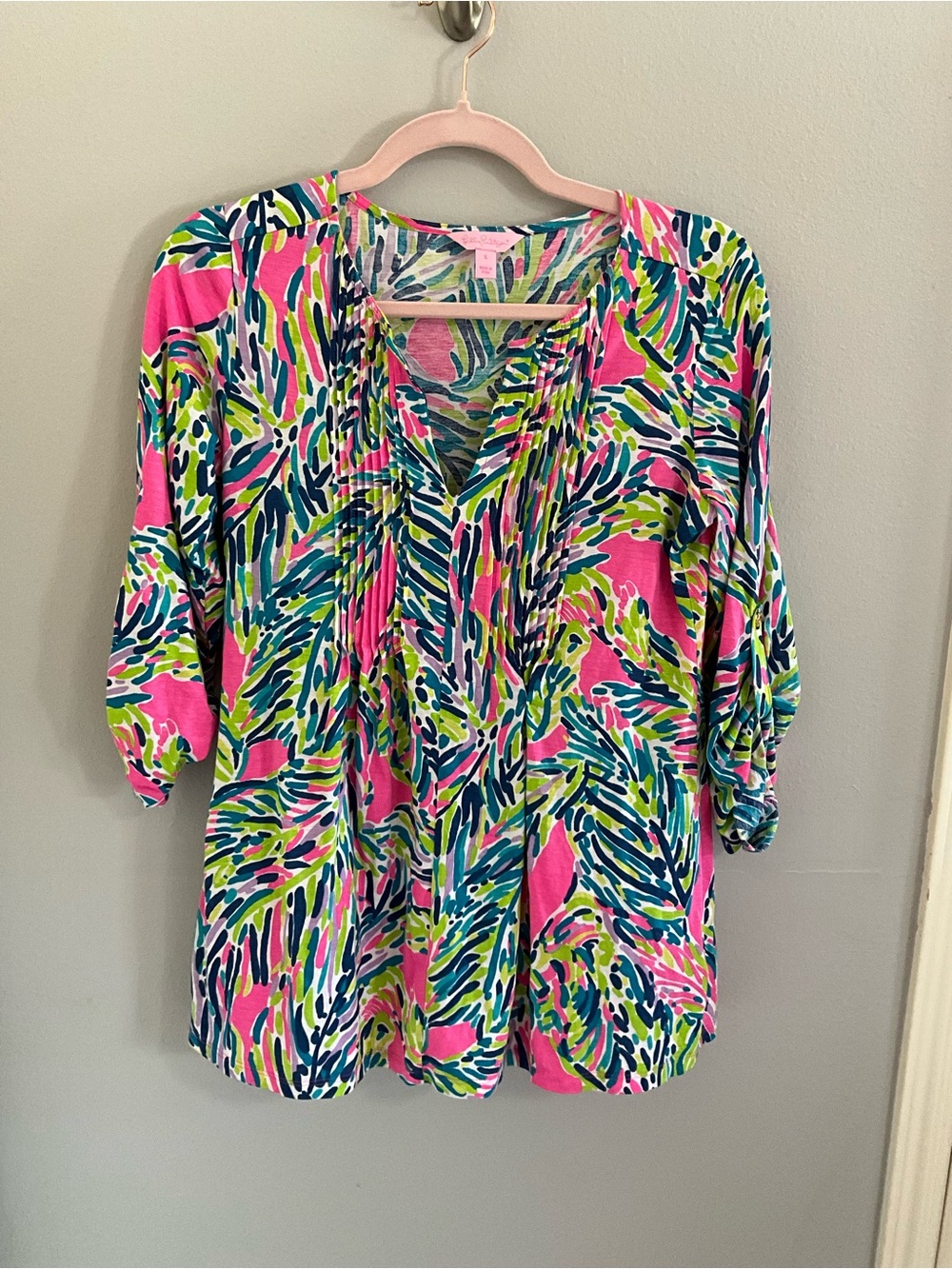 Lilly Pulitzer Pink Multi-Color Printed Tunic